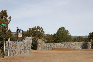 Entrance Gate to Manzano's RV Park